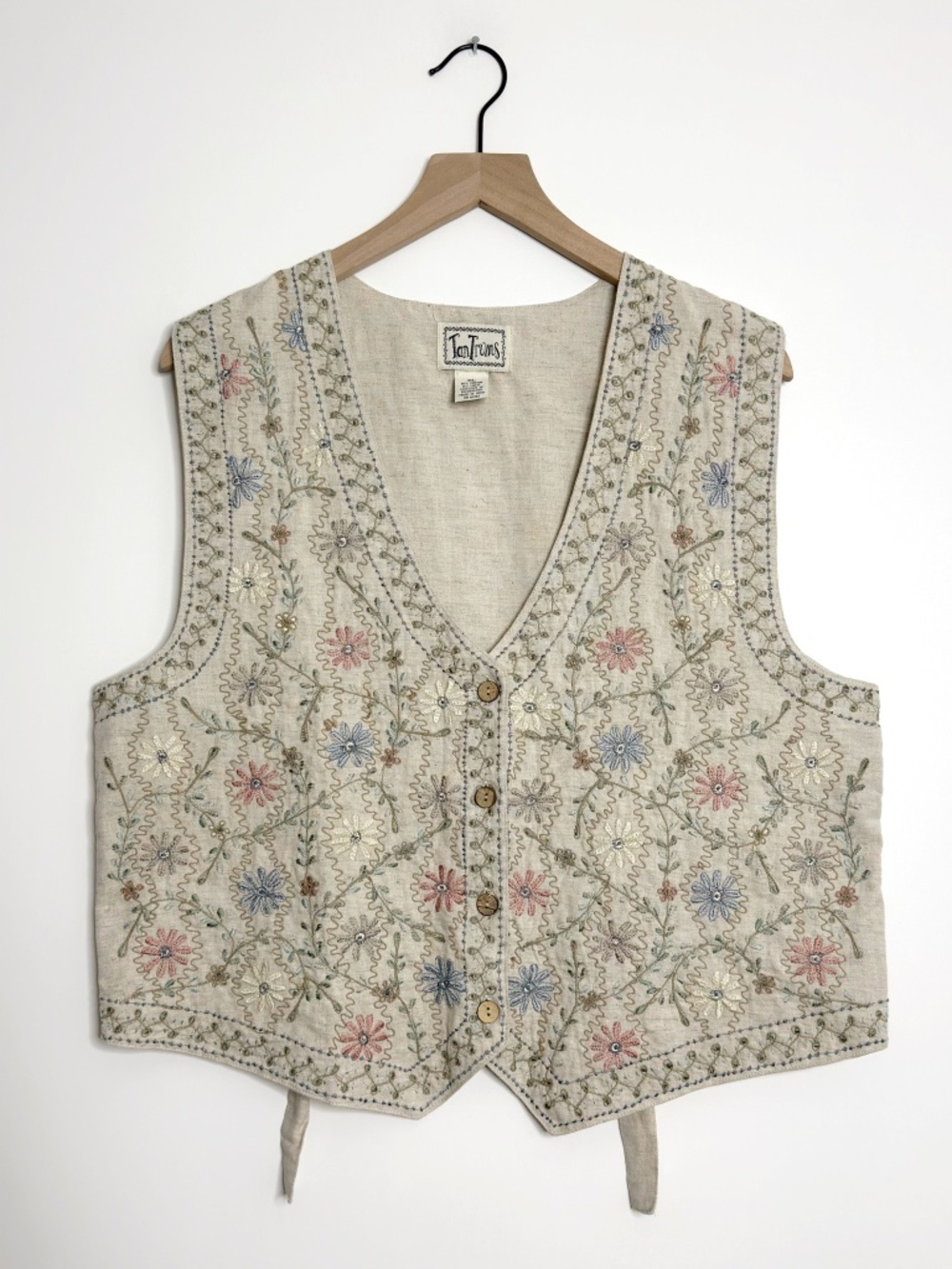 Vintage Tantrums Embroidered Vest